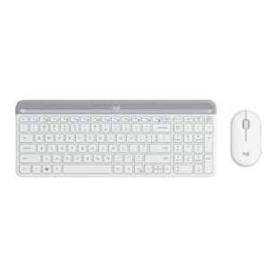920-009183 MK470 Slim Wireless Keyboard Mouse - White